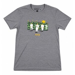 baseballism field of dreams youth medium gray t shirt